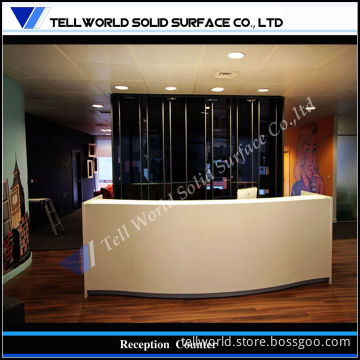 Acrylic Solid Surface Reception Desk (TW-MART-154)
